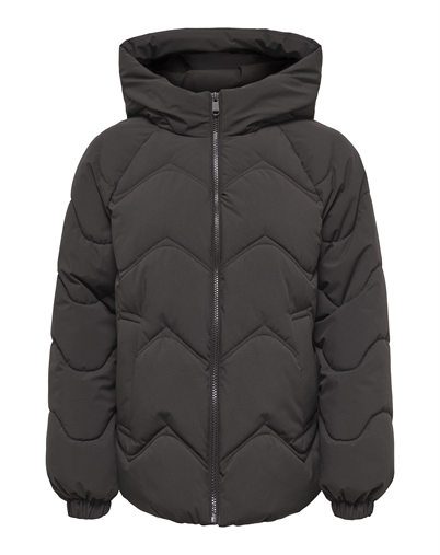 JDY - JDYPower Short Hood Puffer - Chocolate Torte